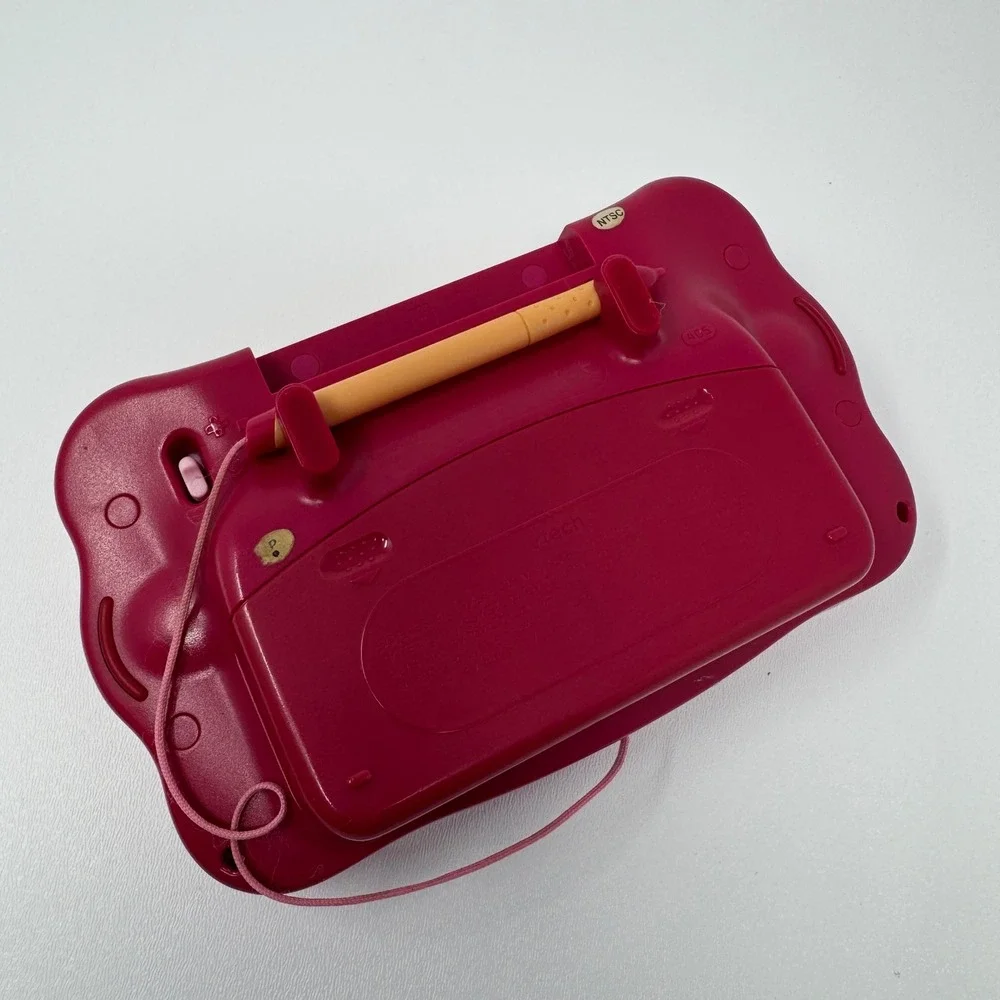 VTech V.Smile Cyber Pocket Pink Handheld Learning System 5 Games Manuals Stylus